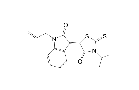 (3Z)-1-allyl-3-(3-isopropyl-4-oxo-2-thioxo-1,3-thiazolidin-5-ylidene)-1,3-dihydro-2H-indol-2-one