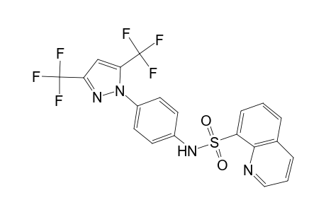 N-{4-[3,5-bis(trifluoromethyl)-1H-pyrazol-1-yl]phenyl}quinoline-8-sulfonamide