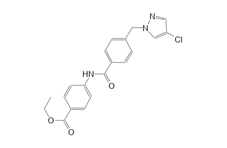 ethyl 4-({4-[(4-chloro-1H-pyrazol-1-yl)methyl]benzoyl}amino)benzoate