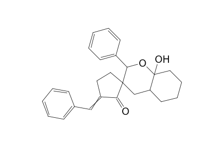 8a-Hydroxy-2-phenyl-2'-oxo-3'-benzylidene-4a,5,6,7,8,8a-hexahydrochroman-3-spirocyclopentane