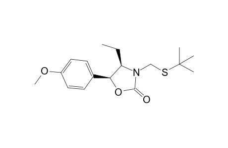 (4R,5S)-3-(tert-butylsulfanylmethyl)-4-ethyl-5-(4-methoxyphenyl)oxazolidin-2-one