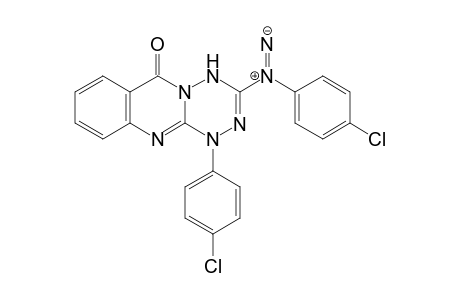 1-(4'-Clorophenyl)-3-[(4"-chlorophenyl)diazo]-6H-[1,2,4,5]tetrazino[3,2-b]quinazolin-6-one