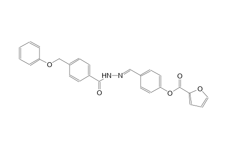 4-((E)-{2-[4-(phenoxymethyl)benzoyl]hydrazono}methyl)phenyl 2-furoate