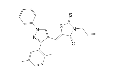 (5Z)-3-allyl-5-{[3-(2,5-dimethylphenyl)-1-phenyl-1H-pyrazol-4-yl]methylene}-2-thioxo-1,3-thiazolidin-4-one