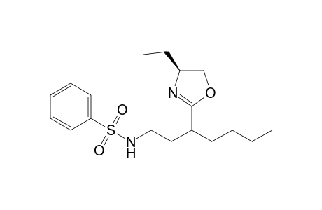(S)-4-Ethyl-2-[1-butyl-3-(N-phenylsulfonylamino)propyl]-4,5-dihydrooxazoline