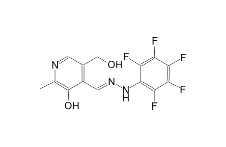 3-hydroxy-5-(hydroxymethyl)-2-methylisonicotinaldehyde (2,3,4,5,6-pentafluorophenyl)hydrazone