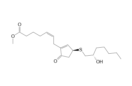 5-Heptenoic acid, 7-[3-[(2-hydroxyheptyl)thio]-5-oxo-1-cyclopenten-1-yl]-, methyl ester, [S-[R*,R*-(Z)]]-