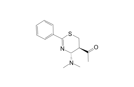 1-[(4R,5R)-4-(dimethylamino)-2-phenyl-5,6-dihydro-4H-1,3-thiazin-5-yl]ethanone