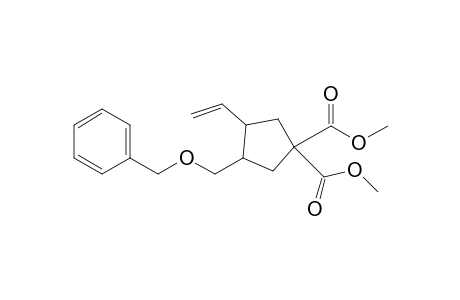1,1-Dicarbmethoxy-3-benzyloxymethyl-4-vinylcyclopentane