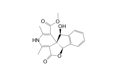 Methyl 3,5,6a,11-tetrahydro-11-hydroxy-2,4-dimethyl-5-oxoindeno[2',1' : 4,5]furo]3,4-c]pyridine-1-carboxylate