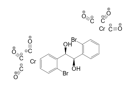 threo-1,2-Bis[tricarbonyl(o-bromobenzyl)chromium]-1,2-dihydroxyethane complex