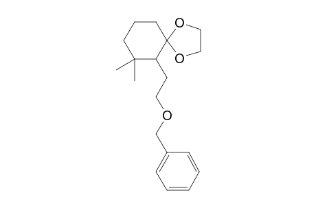 6-[2-(Benzyloxy)ethyl]-7,7-dimethyl-1,4-dioxaspiro[4.5]decane
