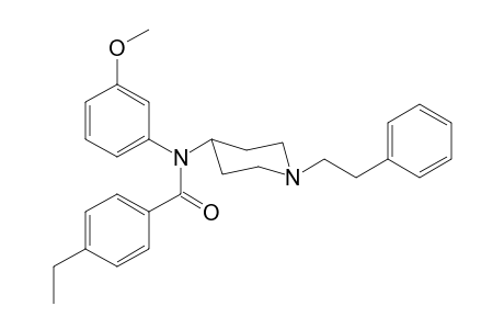 4-Ethyl-N-(3-methoxyphenyl)-N-[1-(2-phenylethyl)piperidin-4-yl]benzamide