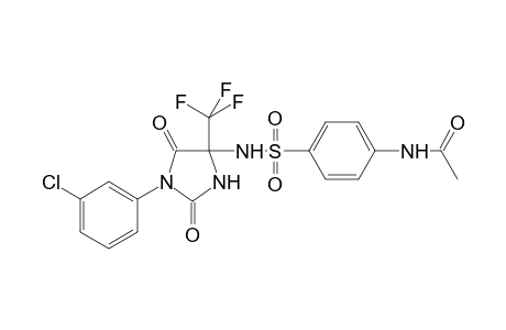 N-(4-{[1-(3-chlorophenyl)-2,5-dioxo-4-(trifluoromethyl)imidazolidin-4-yl]sulfamoyl}phenyl)acetamide