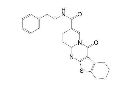 12-oxo-N-(2-phenylethyl)-1,2,3,4-tetrahydro-12H-[1]benzothieno[2,3-d]pyrido[1,2-a]pyrimidine-9-carboxamide