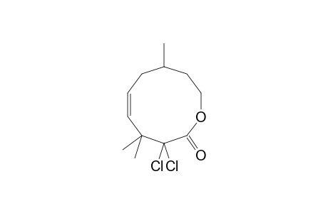 2,2-Dichloro-3,3,7-trimethyl-(E)-4-nonen-9-olide, diastereomer_1