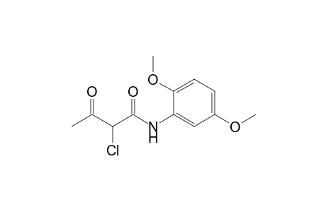 2-Chloro-N-(2,5-dimethoxyphenyl)-3-oxobutanamide
