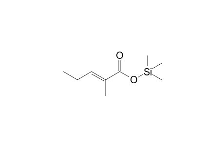 (E)-2-Methyl-2-pentenoic acid trimethylsilyl ester
