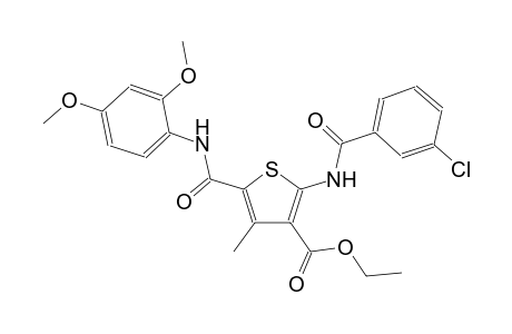 3-thiophenecarboxylic acid, 2-[(3-chlorobenzoyl)amino]-5-[[(2,4-dimethoxyphenyl)amino]carbonyl]-4-methyl-, ethyl ester