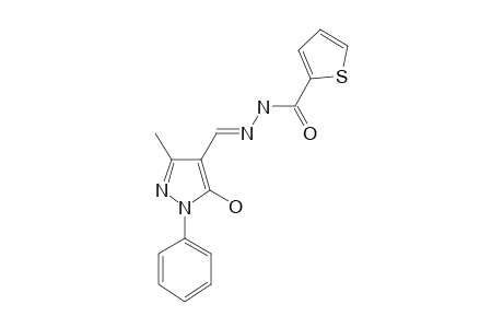 N'-[(5-hydroxy-3-methyl-1-phenylpyrazol-4-yl)methylidene]thiophene-2-carbohydrazide