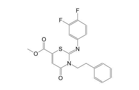 2H-1,3-thiazine-6-carboxylic acid, 2-[(3,4-difluorophenyl)imino]-3,4-dihydro-4-oxo-3-(2-phenylethyl)-, methyl ester, (2Z)-