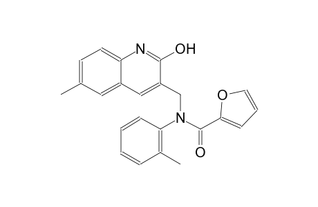 N-[(2-hydroxy-6-methyl-3-quinolinyl)methyl]-N-(2-methylphenyl)-2-furamide
