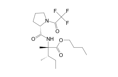 N-TFA-L-prolyl-alpha-methylisoleucine butyl ester