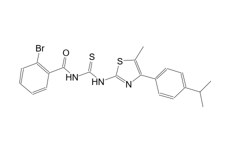 N-(2-bromobenzoyl)-N'-[4-(4-isopropylphenyl)-5-methyl-1,3-thiazol-2-yl]thiourea