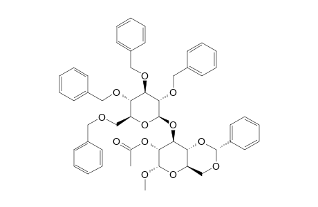 METHYL-2-O-ACETYL-4,6-O-BENZYLIDENE-3-O-(2,3,4,6-TETRA-O-BENZYL-BETA-D-GLUCOPYRANOSYL)-ALPHA-D-GLUCOPYRANOSIDE