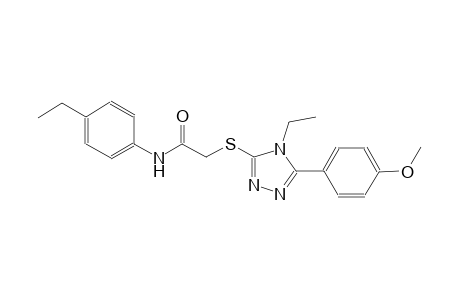 2-{[4-ethyl-5-(4-methoxyphenyl)-4H-1,2,4-triazol-3-yl]sulfanyl}-N-(4-ethylphenyl)acetamide