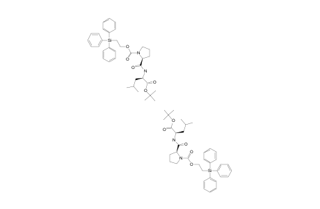 N-2-(TRIPHENYLSILYL)-ETHOXYCARBONYL-L-PROLYL-L-LEUCINE-TERT.-BUTYLESTER