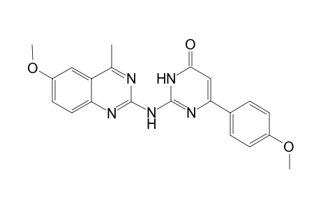 2-[(6-methoxy-4-methylquinazolin-2-yl)amino]-6-(4-methoxyphenyl)-3,4-dihydropyrimidin-4-one