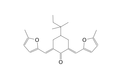 (2E,6E)-2,6-bis[(5-methyl-2-furyl)methylene]-4-tert-pentylcyclohexanone