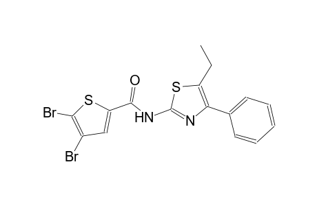 4,5-dibromo-N-(5-ethyl-4-phenyl-1,3-thiazol-2-yl)-2-thiophenecarboxamide