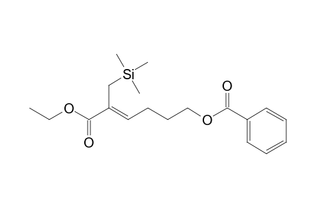 6-(benzoyloxy)-2-[(trimethylsilyl)methyl]-2-hexanoic acid ethyl ester