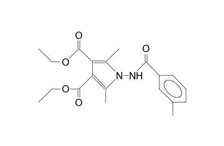 3,4-Diethoxycarbonyl-2,5-dimethyl-1-(3-toluoyl)amino-pyrrole