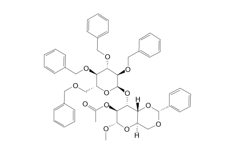 METHYL-2-O-ACETYL-4,6-O-BENZYLIDENE-3-O-(2,3,4,6-TETRA-O-BENZYL-ALPHA-D-GLUCOPYRANOSYL)-ALPHA-D-ALTROPYRANOSE