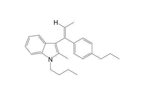 1-Butyl-2-methyl-3-(1-(4-propylphenyl)-1-propen-1-yl)1H-indole I