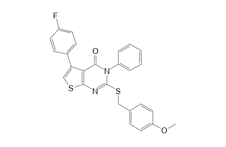 Thieno[2,3-d]pyrimidin-4(3H)-one, 5-(4-fluorophenyl)-2-[[(4-methoxyphenyl)methyl]thio]-3-phenyl-