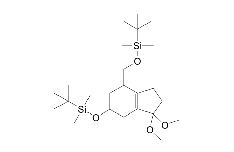 4-(((tert-Butyldimethylsilyl)oxy)methyl)-6-((tert-butyldimethylsilyl)-oxy)-1,1-dimethoxy-3a.alpha.,4.alpha.,5,7a.alpha.-tetrahydro-1H-indane