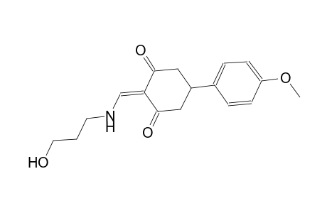1,3-cyclohexanedione, 2-[[(3-hydroxypropyl)amino]methylene]-5-(4-methoxyphenyl)-