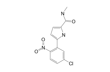 5-(5-CHLORO-2-NITROPHENYL)-1H-PYRROLE-2-N-METHYL-CARBOXAMIDE