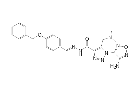 1-(4-amino-1,2,5-oxadiazol-3-yl)-N'-{(E)-[4-(benzyloxy)phenyl]methylidene}-5-[(dimethylamino)methyl]-1H-1,2,3-triazole-4-carbohydrazide