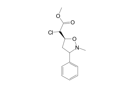 6-CARBOMETHOXY-6-CHLORO-2N-METHYL-3-PHENYLISOXAZOLIDINE;ISOMER-#1