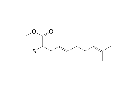 (E)-methyl 5,9-dimethyl-2-(methylthio)-4,8-decadienoate