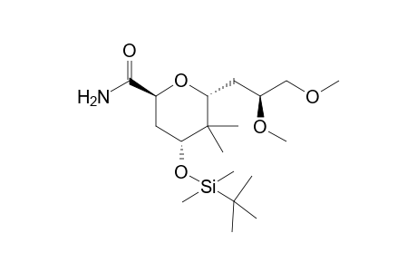 (2S,4R)-4-tert-Butyldimethylsiloxy-6-[(S)-2,3-dimethylpropyl]-tetrahydro-5,5-dimethyl-2H-pyran-2-carboximide
