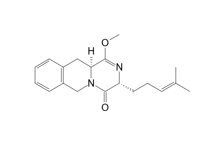 (3R,11aS)-1-methoxy-3-(4-methylpent-3-enyl)-3,6,11,11a-tetrahydropyrazino[1,2-b]isoquinolin-4-one
