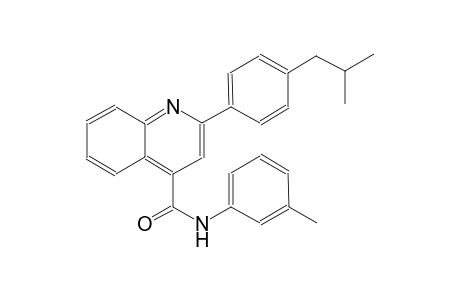 2-(4-isobutylphenyl)-N-(3-methylphenyl)-4-quinolinecarboxamide