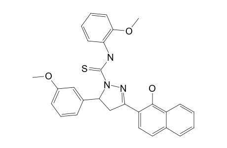 3-(1-HYDROXY-NAPHTHALEN-2-YL)-5-(3-METHOXYPHENYL)-N-(2-METHOXYPHENYL)-PYRAZOLINE-1-CARBOTHIOAMIDE