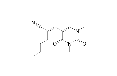 Hexanenitrile, 2-[(1,2,3,4-tetrahydro-1,3-dimethyl-2,4-dioxo-5-pyrimidinyl)methylene]-, (E)-